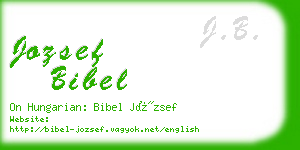 jozsef bibel business card
